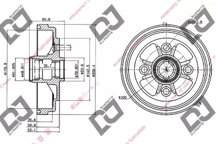 Тормозный барабан DJ PARTS BR1031